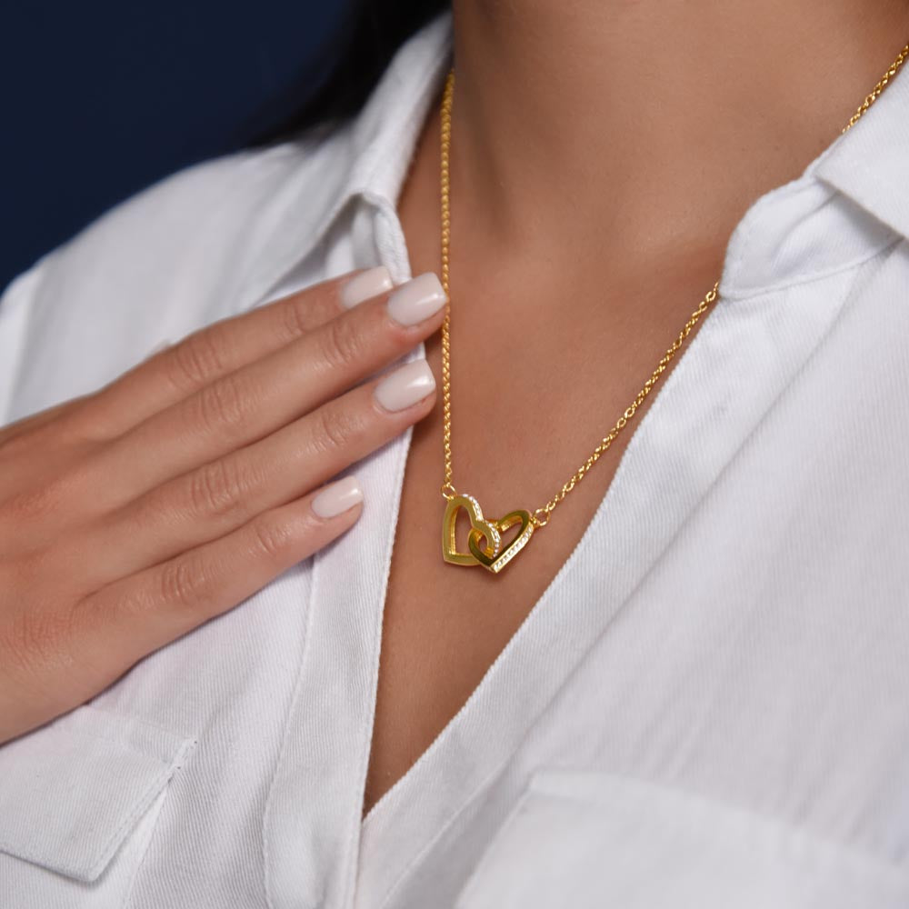 To My Mommy Interlocking Hearts Necklace – Baby Loss Memorial Gift