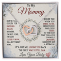 To My Mommy Interlocking Hearts Necklace – Baby Loss Memorial Gift