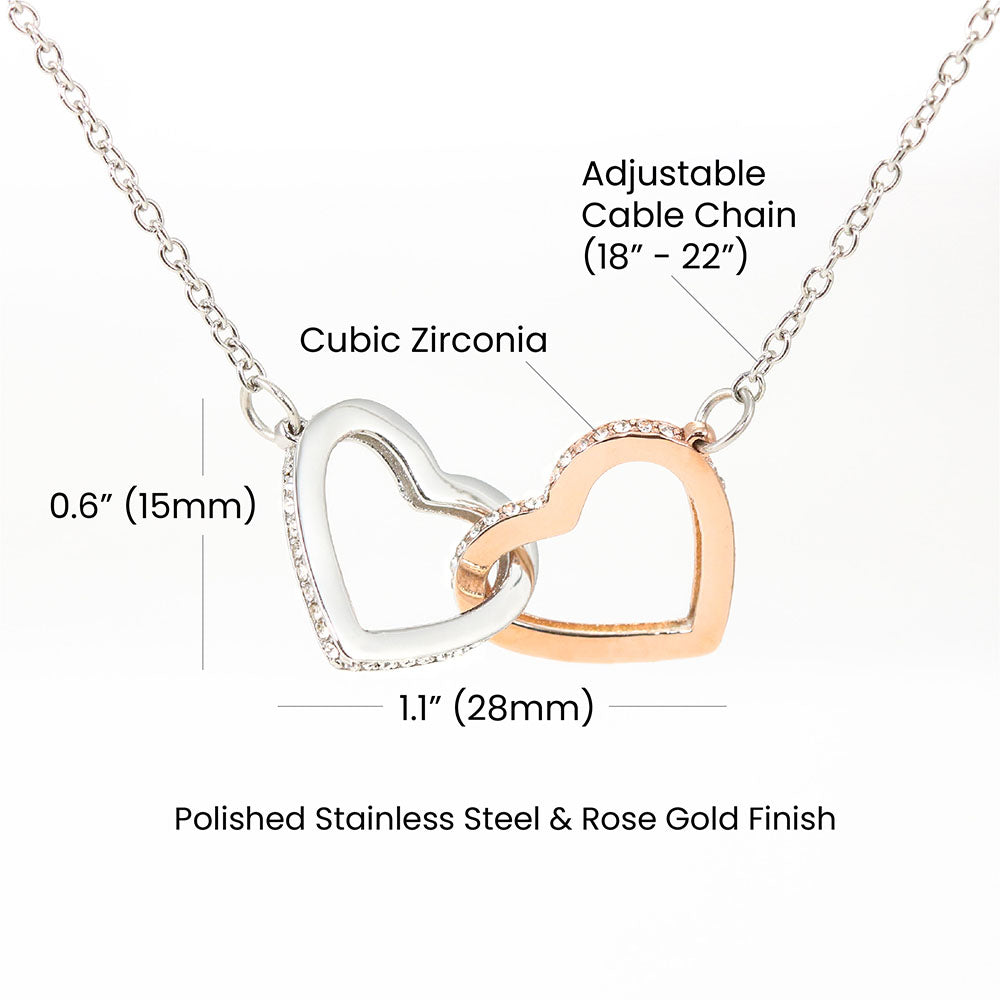 To My Mommy Interlocking Hearts Necklace – Baby Loss Memorial Gift